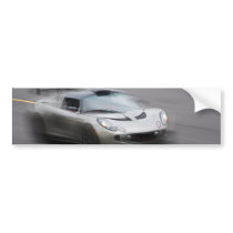 Speeding Sports Car Bumper Stickers