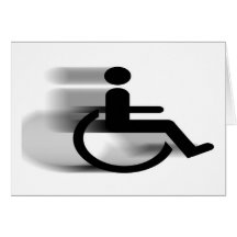Speeding Wheelchair Card
