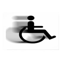 Speeding Wheelchair Poster posters
