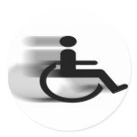 Speeding Wheelchair Sticker
