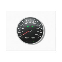 Speedometer Gallery Wrap Canvas