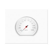 Speedometer Stretched Canvas Prints