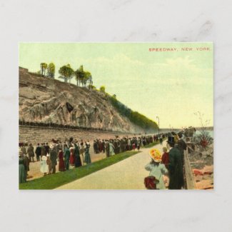 Speedway, New York City, 1910 Vintage postcard