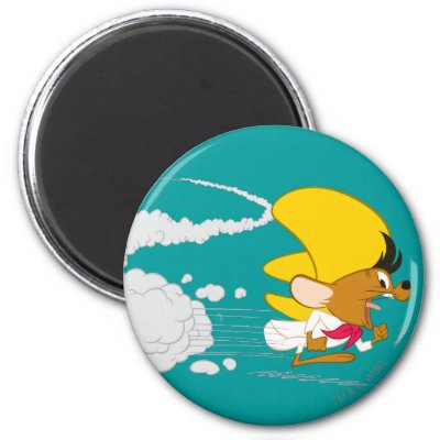 Speedy Gonzales Running in Color magnets