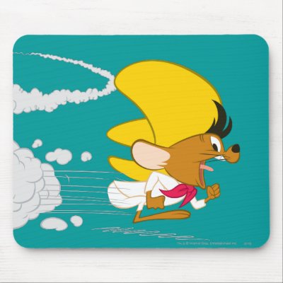Speedy Gonzales Running in Color mousepads