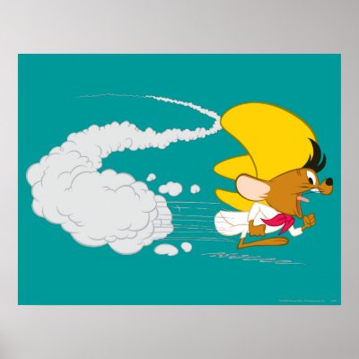 Speedy Gonzales Running in Color posters