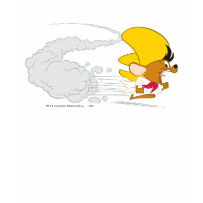 Speedy Gonzales Running in Color t-shirts
