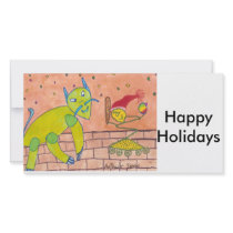 SPEEDY  Happy Holidays Photo Card Template