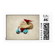 Speedy Santa Claus Postage Stamp