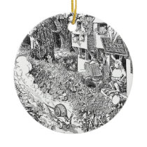 Speedy Snail on Wheels Ornaments
