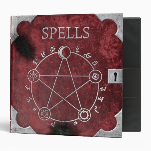 Spell Binder Red 2" Zazzle