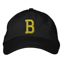 Spell it Out Initial Letter B Ball Cap embroidered hats