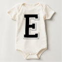 Spell it Out Initial Letter E Black Infant Creeper t-shirts by TeeShirtsTShirts Spell it Out Initial Letter E Black Infant Creeper t-shirts