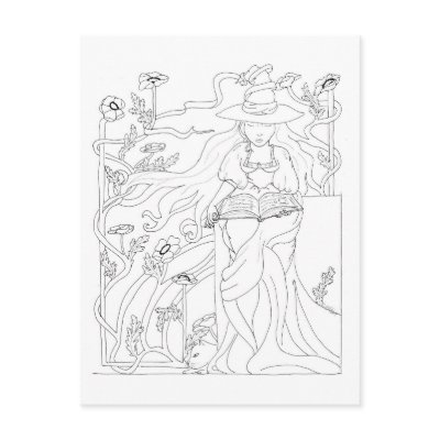 Spellbook Post Cards by BeMusedArt