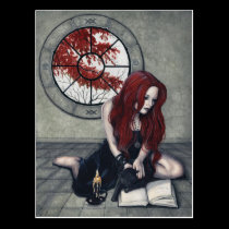 Spellbook Witch Postcard postcards