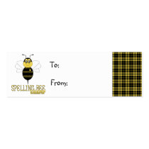Spelling Bee Champ Gift Tag business cards