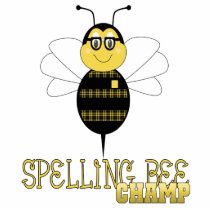 Spelling Bee Champ Ornament Photo Cut Outs