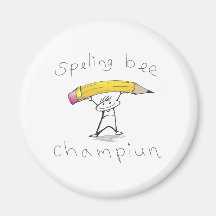 Spelling bee refrigerator magnets