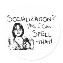 Spelling Socialization Sticker
