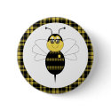 SpellingBee Bumble Bee Button by bugspot SpellingBee Bumble Bee Button