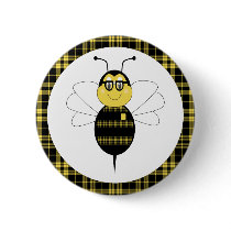 SpellingBee Bumble Bee Button by bugspot SpellingBee Bumble Bee Button