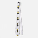 SpellingBee Bumble Bee Background Neck Tie