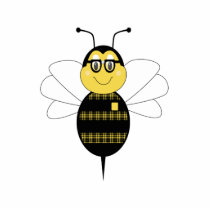 SpellingBee Bumble Bee Ornament Photo Cut Out