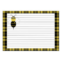SpellingBee Bumble Bee Recipe Card business cards by bugspot SpellingBee Bumble Bee Recipe Card business cards