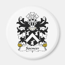 Spencer Family Crest Refrigerator Magnets