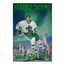 Spencer Galvin - Seattle Totems posters by dougsnp Spencer Galvin - Seattle Totems posters