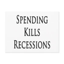 Spending Kills Recessions postcards by Supernova23 Spending Kills Recessions postcards