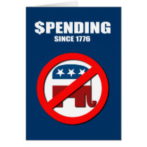 Spending since 1776 greeting cards