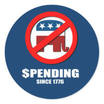 Spending since 1776 stickers