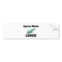 Sperm Whale Lover bumper stickers by AnimalShirts Sperm Whale Lover bumper stickers