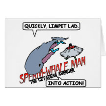 Sperm Whale Man Action Cards