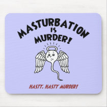 Spermicide! Red Handed! mousepads by kbilltv Spermicide! Red Handed! mousepads