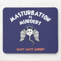 Spermicide! Red Handed! mousepads by kbilltv Spermicide! Red Handed! mousepads