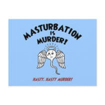 Spermicide! Red Handed! postcards by kbilltv Spermicide! Red Handed! postcards