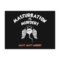 Spermicide! Red Handed! postcards by kbilltv Spermicide! Red Handed! postcards