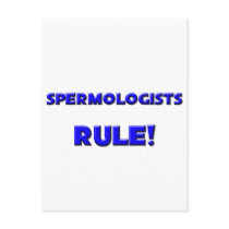 Spermologists Rule! postcards