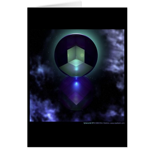 Spheramid #9 greeting cards