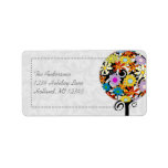 Sphere Flower Tree of Love Return Address Labels