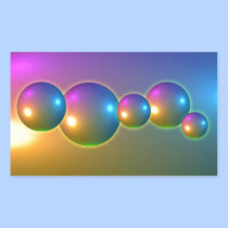 Spheres Shiny stickers
