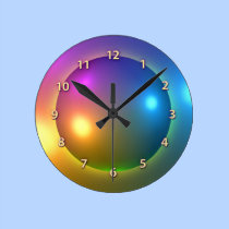Spheres Shiny wall clocks