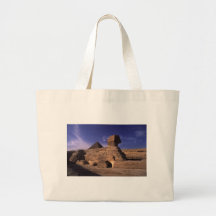 Sphinx and Pyramids at Giza Cairo Egypt Tote Bag
