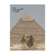 sphinx khafre egypt post card