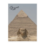 sphinx khafre egypt postcards