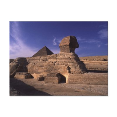 Sphinx Pyramid at Giza Postcards by AndyPo