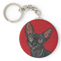 SPHYNX  CAT KEYCHAIN