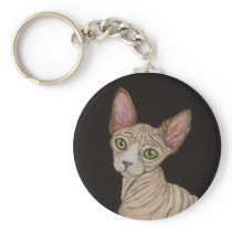 SPHYNX CAT KEYCHAIN keychains